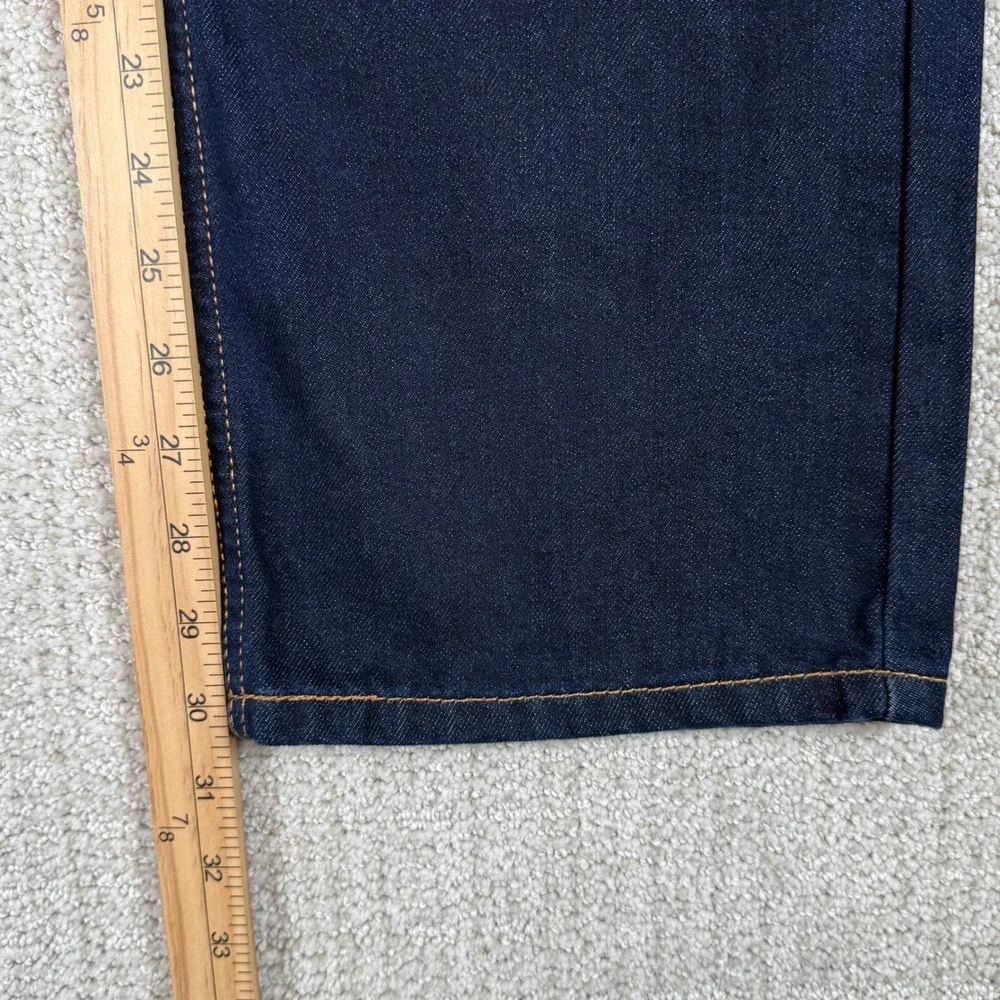 NEW Levi's 513 Mens 38x30 Slim Straight Stretch Dark Wash Denim Blue Jeans *Read
